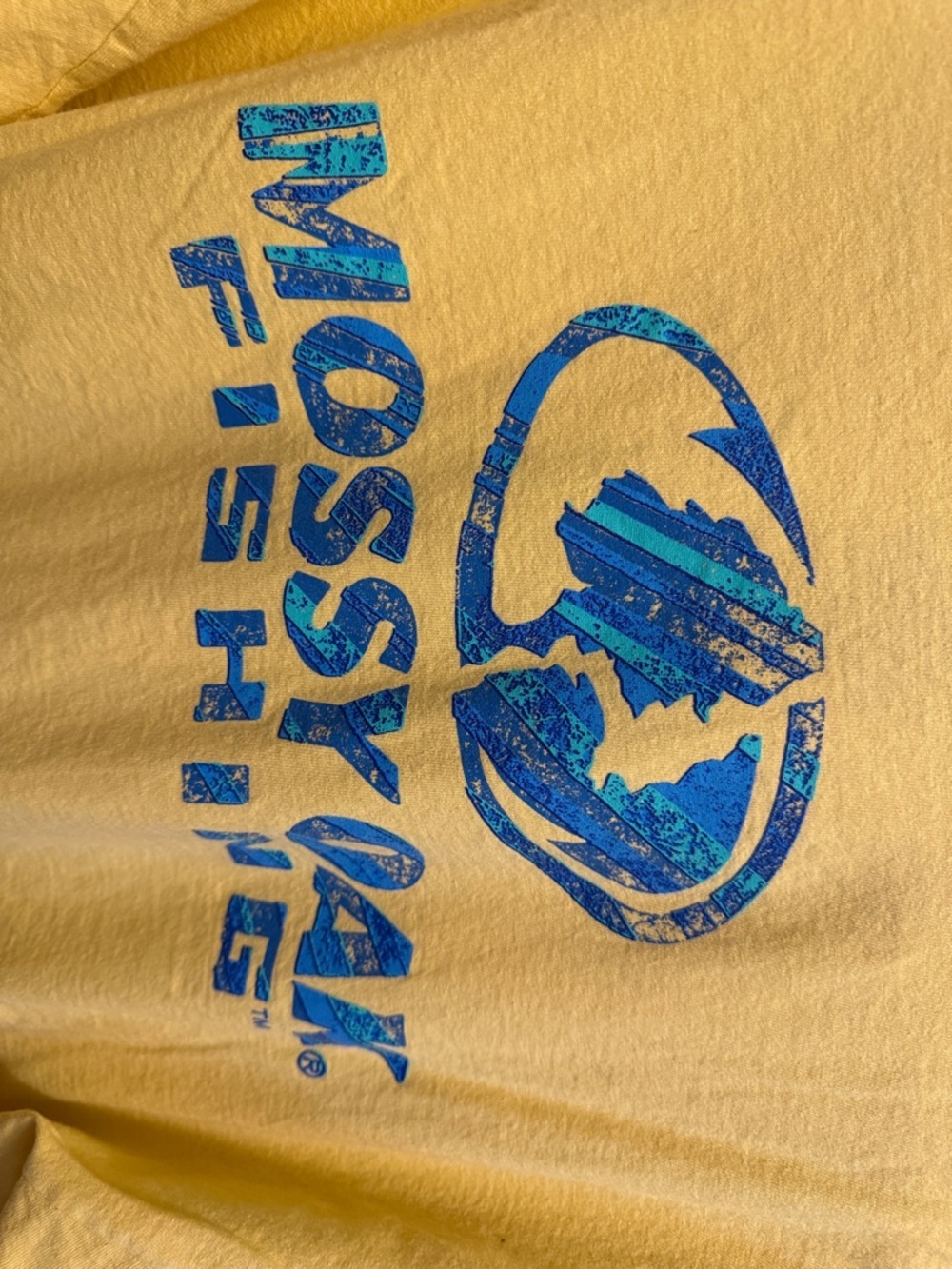 Mossy Oak Yellow Short-Sleeve Fishing Tee - Picture 5 of 5